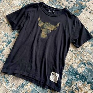 Under Armour Project Rock Camo Logo Tee